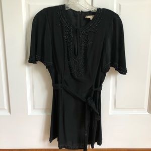 Beaded black blouse, Nanette Lepore